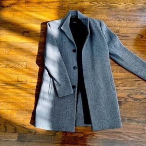 Theory Gray Tenchcoat